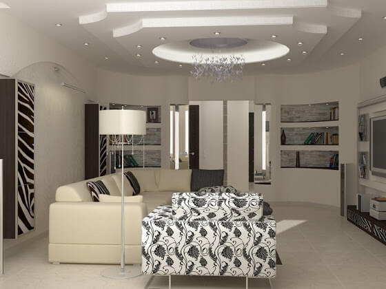 modele de rigips tavan living room